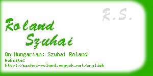 roland szuhai business card